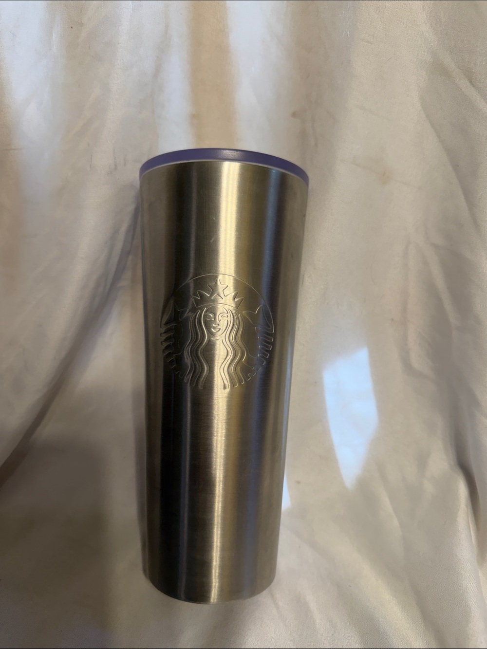 Starbucks Stainless Steel Brushed Silver Tumbler 24oz Venti